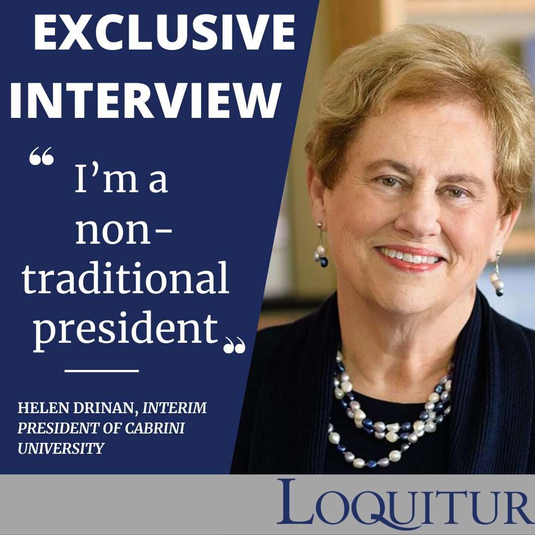 In an exclusive interview with Helen Drinan, she tells student media today that she wants to bring transparency and new revenue to Cabrini University. Look for the Loquitur's exclusive story on the new interim president this Monday⁠
✍️:@mattruth_01 @rchybinski⁠
#Loquitur#CabriniUniversity#Cabrini#studentnews#newspaper #collegenewspaper